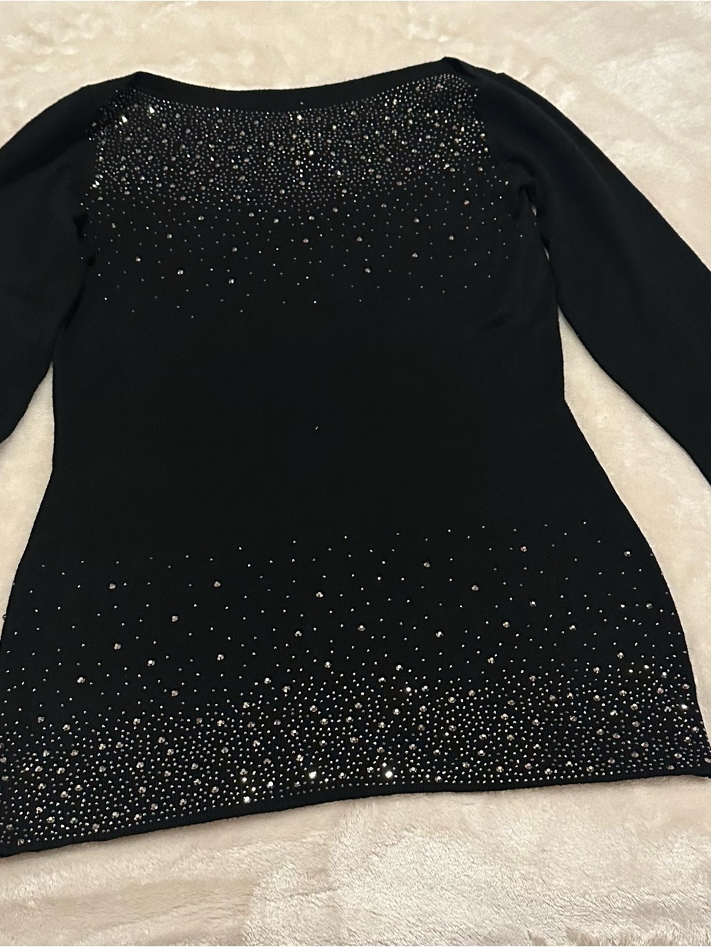 Olivers Black Knit Top with Decorative Label